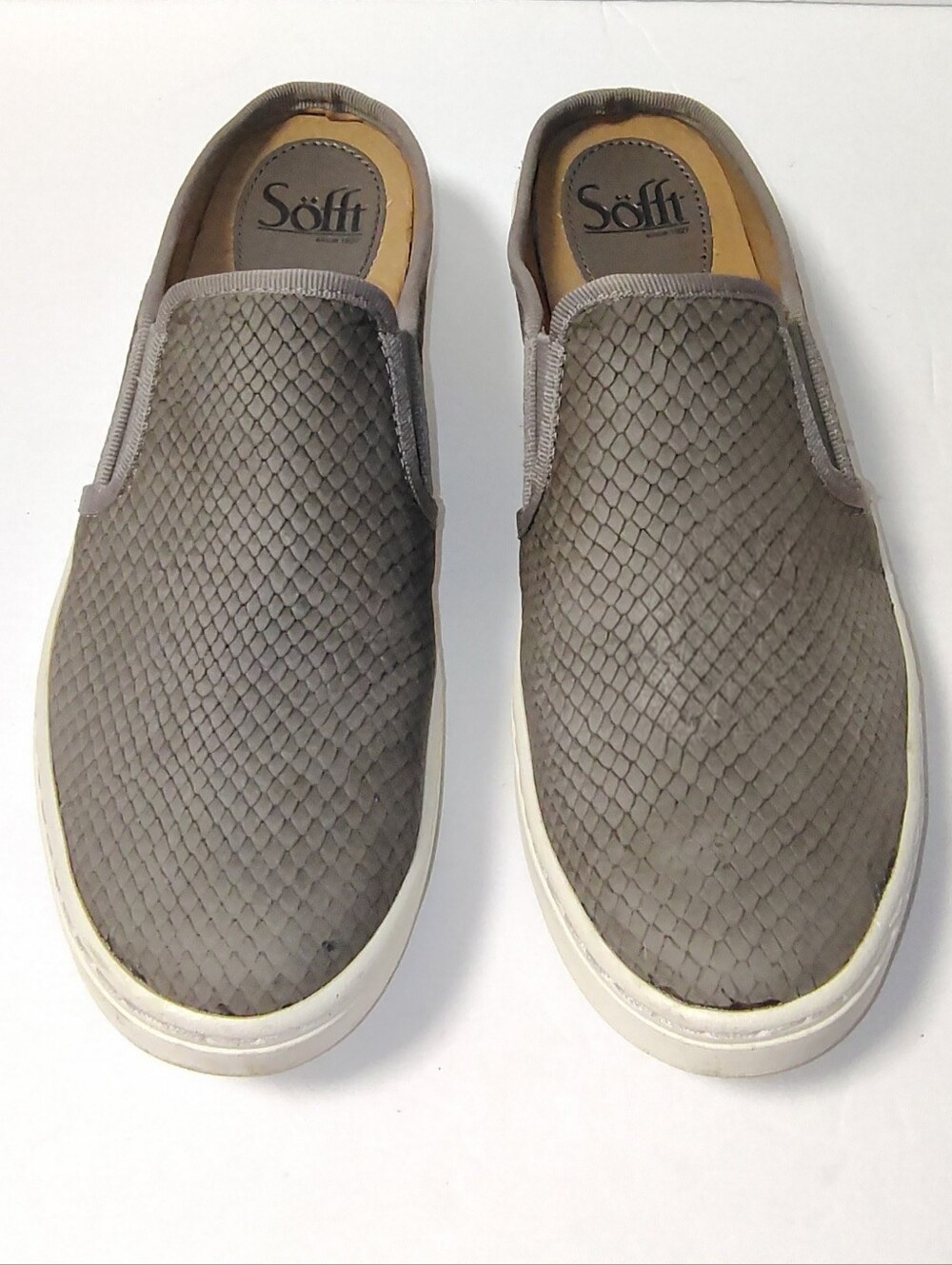Sofft Somers Slip-On Women's Snake embossed Leather Mules Comfort Shoes 7.5 - Picture 2 of 9